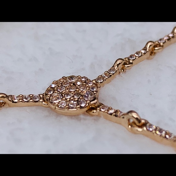 Scattered Crystals Adjustable Lariat Necklace - Picture 6 of 13